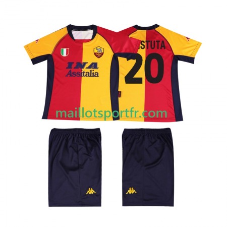 Maillot de Foot AS Roma Batistuta 20 2000 2001 Retro Enfant Domicile